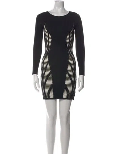 Pre-owned Rvn Patterned Mini Dress