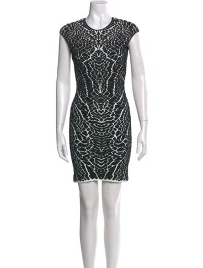 Pre-owned Rvn Printed Mini Dress In Multi