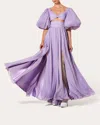 Rvng Couture Violet Liquid Sequins Gown In Purple