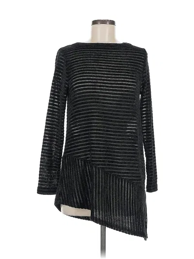 Pre-owned Rxb Long Sleeve Top Black Boatneck Tops