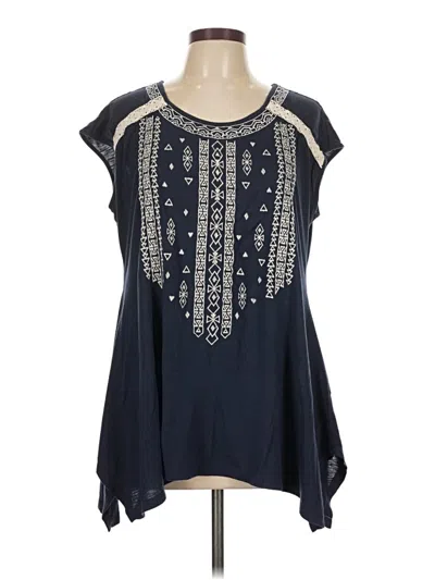 Pre-owned Rxb Sleeveless Blouse In Blue