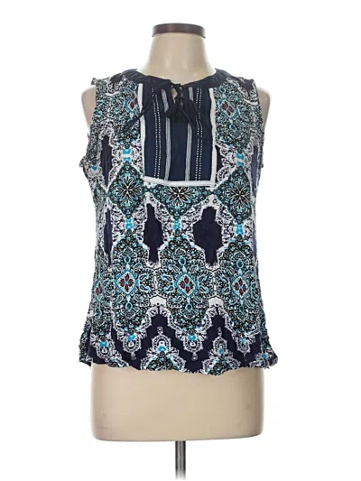 Pre-owned Rxb Sleeveless Blouse In Blue