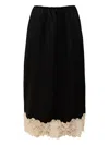 Rxquette Lace Midi Skirt In Black