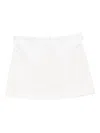 Rxquette Lace-trimmed Cotton Mini Skirt In White