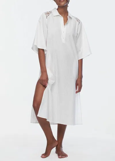 RYA COLLECTION ATHENA CAFTAN IN IVORY