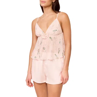 Rya Collection Breeze Chiffon Short Pajamas In Pink