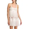 Rya Collection Camille Embrodiered Fringe Chemise & Thong