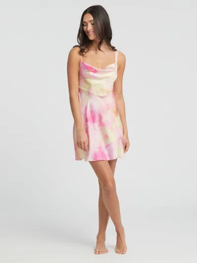 Rya Collection Chemise Lingerie In Jackie Print In Pink