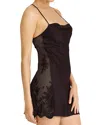 Rya Collection Darling Lace Trim Chemise In Black