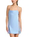 Rya Collection Darling Lace Trim Chemise In Cornflower