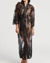 Rya Collection Darling Robe In Black In Black