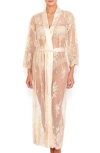 Rya Collection Darling Sheer Lace Robe In Gold