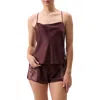 Rya Collection Darling Short Pajamas In Brown