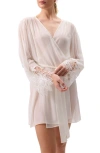 Rya Collection Delight Lace Cover-up Robe In Pink