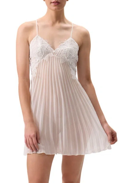 RYA COLLECTION RYA COLLECTION DELIGHT LACE PLISSÉ CHEMISE