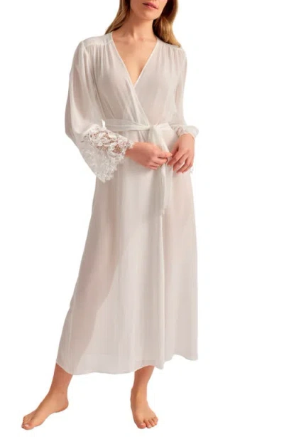 Rya Collection Duchess Chiffon Robe In Ivory