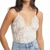 Rya Collection Eleanor Teddy Top In White In Brown