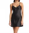 Rya Collection Fresh Charmeuse Chemise In Black
