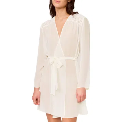 Rya Collection Isles Chiffon Robe In White