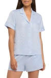 Rya Collection The Kauai Shortie Pajama Set In Marian Blue