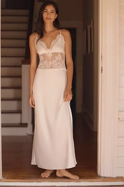 Rya Collection Kennedy Lace Inset Maxi Gown In Pink