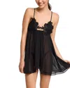 Rya Collection Kiki Sheer Chemise & Thong Set