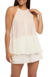 Rya Collection Malibu Halter Short Pajamas In Ivory