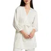Rya Collection Marilyn Crystal Charmeuse Robe In Ivory