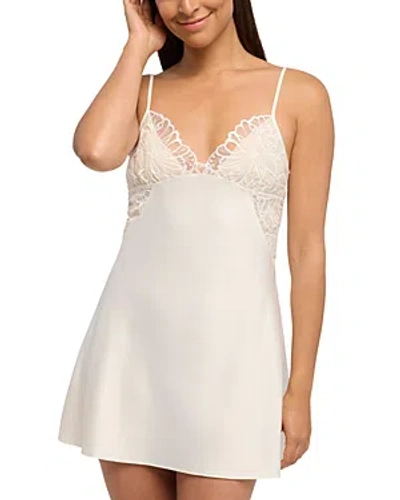 Rya Collection Milos Lace Trim Chemise In Ivory
