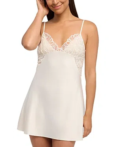 Rya Collection Milos Lace Trim Chemise In White
