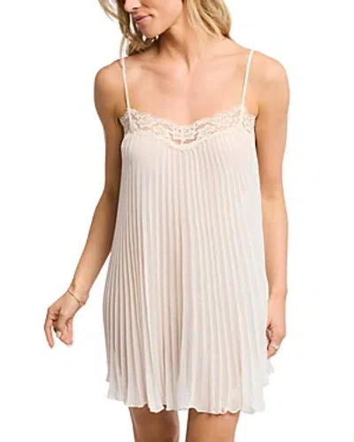 Rya Collection Or Accordion Pleated Chemise In Ivory