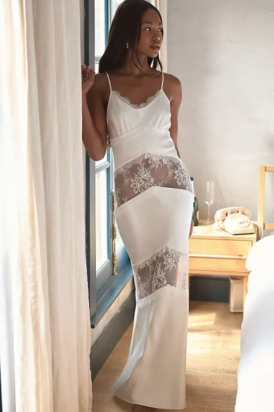 Rya Collection Scarlett Maxi Slip Dress In White