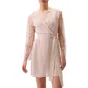 Rya Collection Sincerity Short Chiffon Robe In Neutral