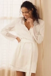 Rya Collection Sky Charmeuse Cover-up Robe In White