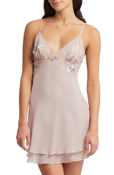Rya Collection Stunning Floral Chemise In Sepia Rose
