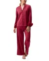 Rya Collection Sweetie Charmeuse Pajamas In Red