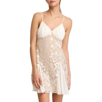 Rya Collection Vija Sheer Chemise In Ivory