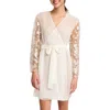 Rya Collection Vija Sheer Robe & Thong Set In Ivory