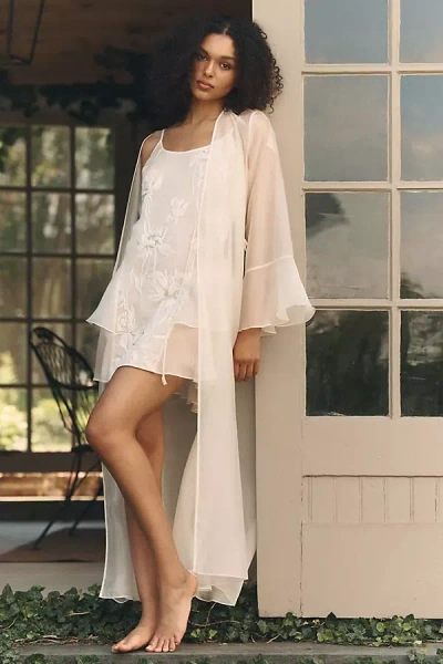 Rya Collection Voltaire Robe In Ivory