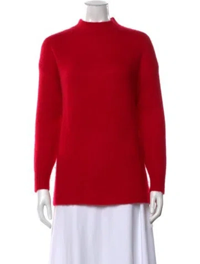 Pre-owned Ryan Roche Cashmere Crew Neck Sweater In Green
