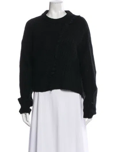 Pre-owned Ryan Roche Cashmere Crew Neck Sweater In Multi