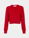 Ryan Roche Cashmere Cropped Crew-neck Cardigan Size: Xs