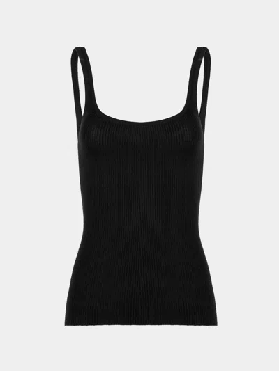 Ryan Roche Cashmere Featherweight Ribbed Tank Top Size: M