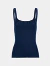 Ryan Roche Cashmere Featherweight Ribbed Tank Top Size: S