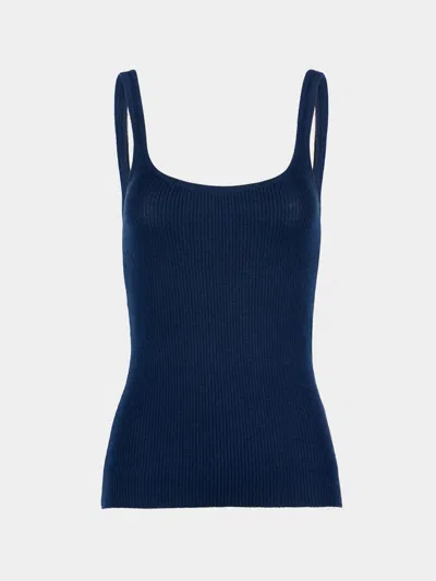 Ryan Roche Cashmere Featherweight Ribbed Tank Top Size: S