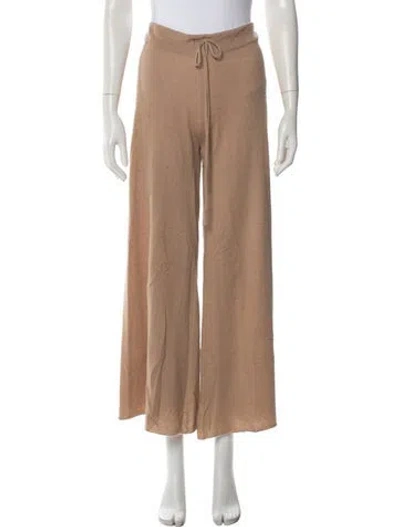 Pre-owned Ryan Roche Cashmere Sweatpants In Brown