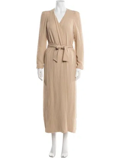 Pre-owned Ryan Roche Silk Jacket In Neutral