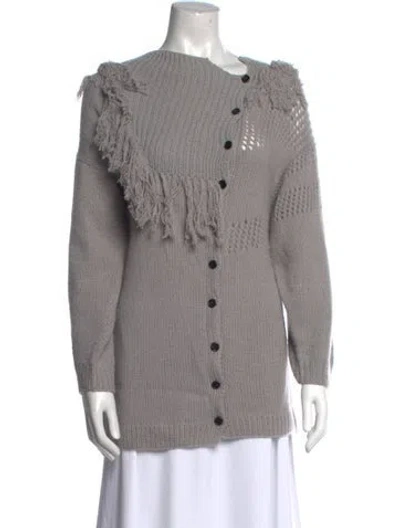 Pre-owned Ryan Roche Sweater In Gray