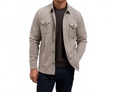 Rye 51 Conrad Chore Shirt In Taupe In Animal Print