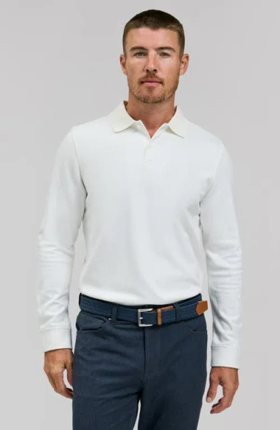 Rye 51 The Braden Long Sleeve Polo In White